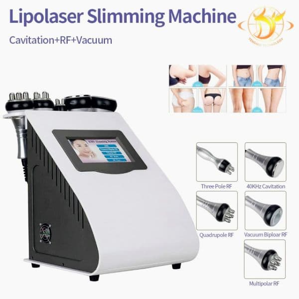 Latest 40K Ultrasonic Liposuction Cavitation Slimming Machine Triple-Polar Sixpolar Bipolar Vacuum Rf Machine 5 IN 1 Fast Ship