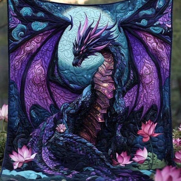 2026 New New Cross-Border Quilted Throw Blanket With Dragon Pattern, Sofa Home Decor Digitally Printed Blanket, Wholesale From The Source Ma