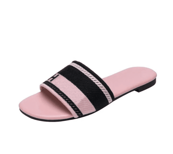 Fashion brand wonen big size 36-42 flip-flops red sandals rubber sole with web strap women Slippers 5 color exquisite