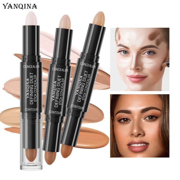 2026 New YANQINA Dual-Headed Highlighter Contour Stick For 3D Contouring, Nose Shadow, Highlighting, And Contouring Designer