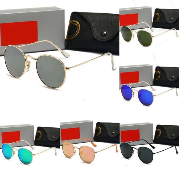 Raybaans men designer sunglasses Retro Women Sunglasses 2026 Womens Designer Eyewear Bands Metal Frame Designers Sun Woman Glasses