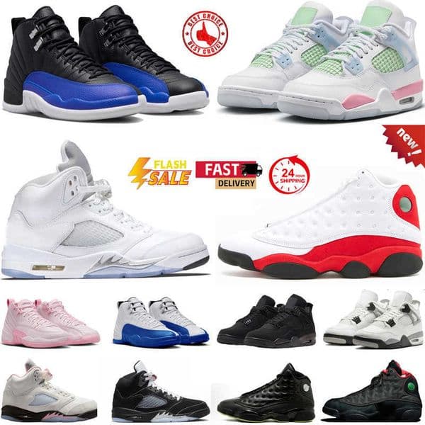 2026 with 4s 5s 11s 12s 13s mens basketball shoes 4 Valentines Day 5 Wolf Grey White Metallic 11 University Blue 13 Chicago men women trainers sports sneakers