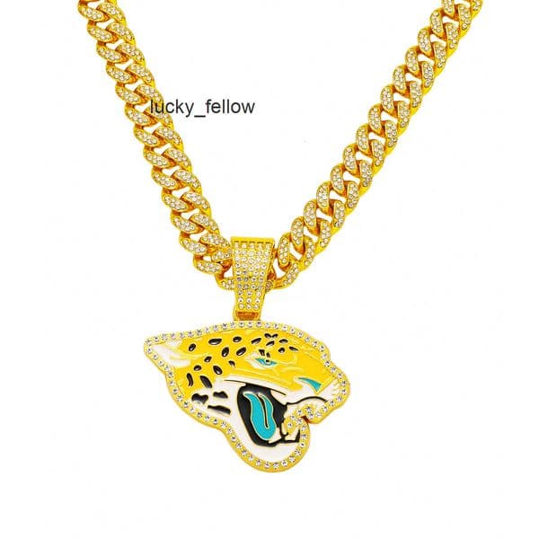 New mens full-diamond chain hip-hop style personalized flat leopard head pendant necklace
