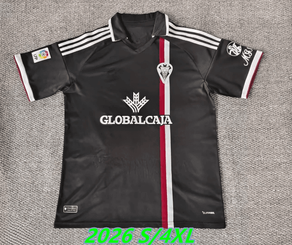 S/4XL 2026 CF Albacete Soccer home and away jerseys, running T-shirts, customizable