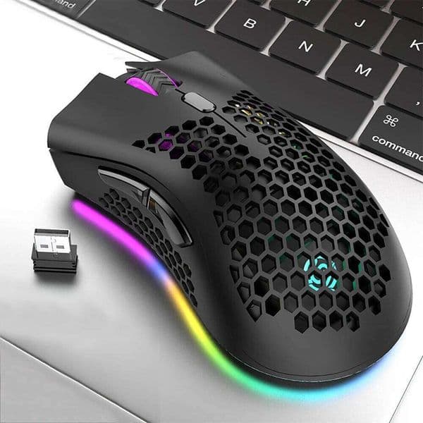 BM600 Wireless Mouse Luminescent Desktop Computer Laptop Universal Rechargable Lightweight Ergonomics Game E-sports Mouses 26L0414