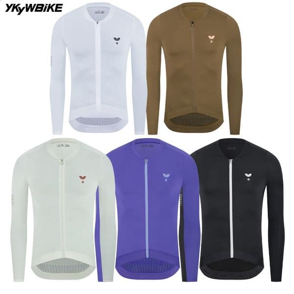 YKYWBIKE Core Cycling Jersey Men UPF 50 Pro Team Bicycle Shirt Long Sleeve Breathable Road Bike Maillot Clothing MTB 260413