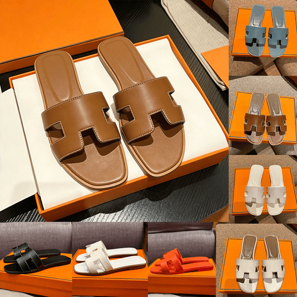 Designer sandale Women's Sandals Slippers Fashion Floral Slippers Leather and Rubber Flats slides Sandals Summer Beach lightweight Shoes Bottoms Slippers Hot Sale