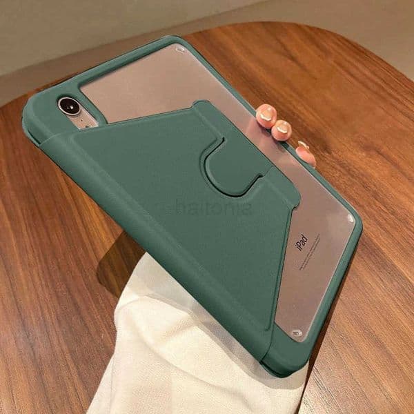 720 Rotation Case For iPad 7 8 9 10th 11th Generation Air 4 5 Pro 11 129 MINI 6 2025 A16 13 inch Shockproof Stand Cases Cover H260414