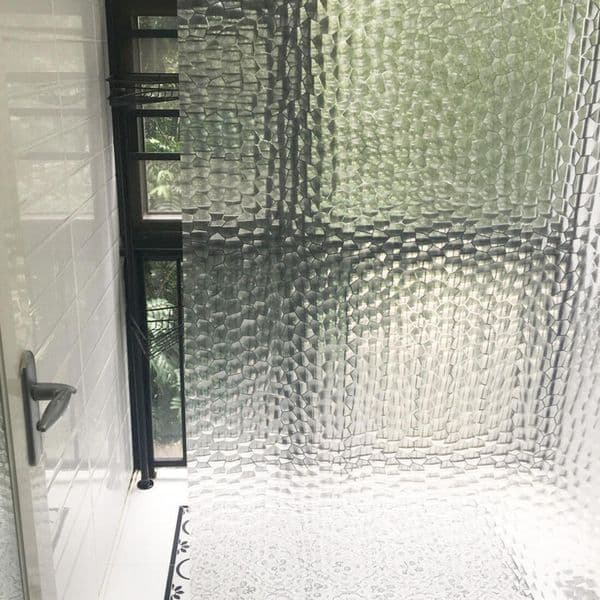 Designer Curtains Waterproof 3D Shower Transparent Bathroom With Hooks Thickened h Bathing Sheer Wide Bath Curtain 230820 Free Shipping 99