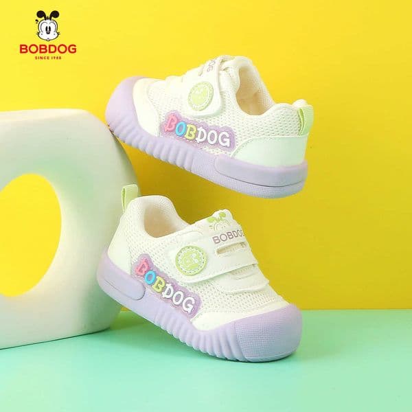 Babu Dou Baby Boy Walking Shoes Autumn Soft Sole Anti-Kick 3 Girls Functional Shoes Mesh 0-6 Infant Casual Shoes S260414