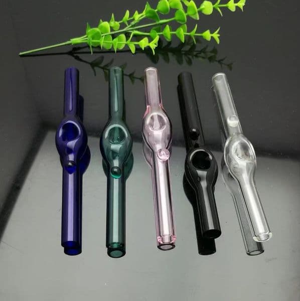 Glass Pipes Smoking Hand-blown Beautifully Handcrafted Smoking Pipe Colored large bubble concave glass pipe