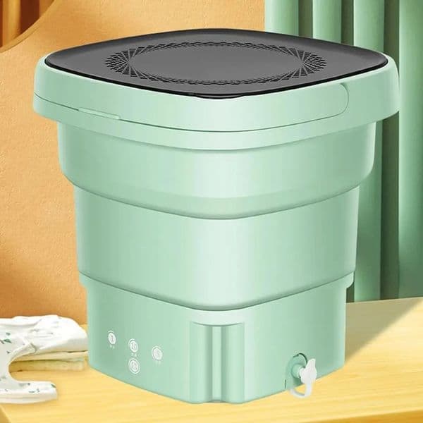 Mini Folding Washing Machine With Drain Bucket For Clothes Socks Underwear Cleaning Portable Washing Machine For Travel Home 260413