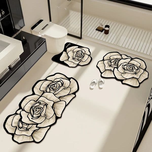 VIKAMA 13PCS Carpet French Premium Shaped Toilet Light y Bathroom Absorbent Nonslip Cushion Home Decoration 260414