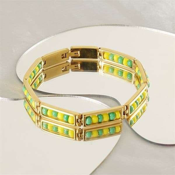 High Quality Steel Beaded Hand Bracelet Waterproof Bracelet Stainless Steel Jewelry Woman Bijoux Aciee Inoxydable 260409
