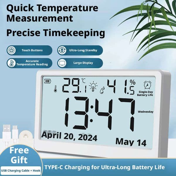 Thermometer Household High Precision Electronic Display Wall-mounted Baby Room Indoor Air Accurate Dry Temperature and Humidity Meter