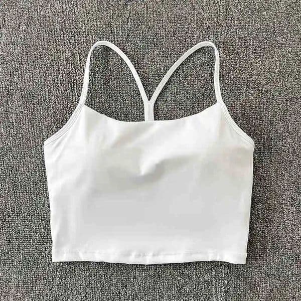 Training yoga vest nude cross suspender beautiful back sports bra detachable chest pad fitness bra gathered and shock-abso Z260415