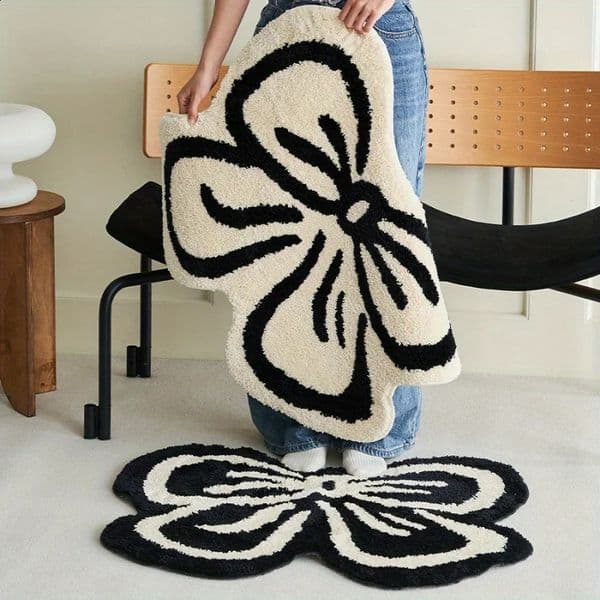 VIKAMA Koreanstyle bow carpet for living room bedroom bedside wardrobe decoration home 260414BJ
