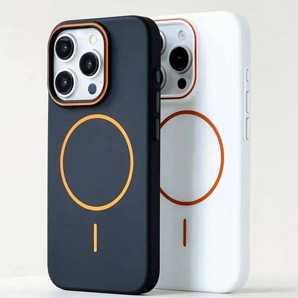 Ultrathin Hit Color For Phone Case for iPhone 17 16 15 Pro Max 14 13 12 Magnetic Wireless Charger Matte Hard PC Cover 26L0415