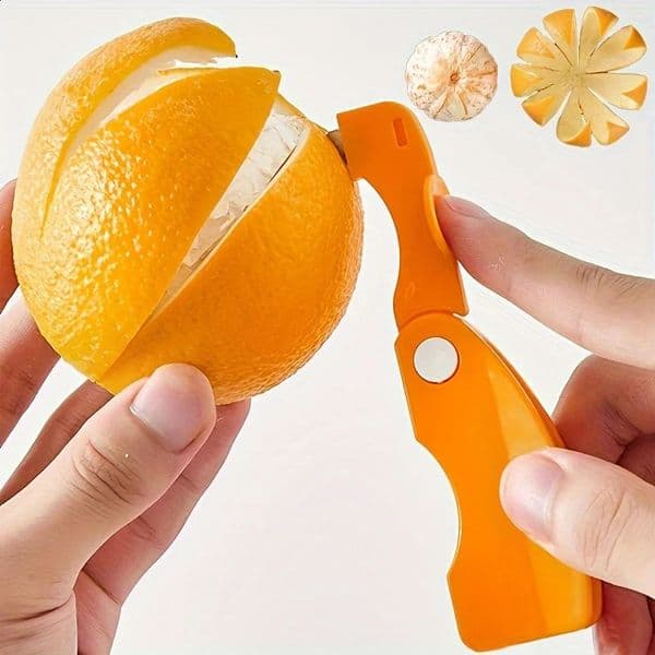 Creative Plastic Fruit Peeler With Folding Handle For Orange Lemon Grapefruit Kitchen Vegetable Cutter Gadget Portable 260415