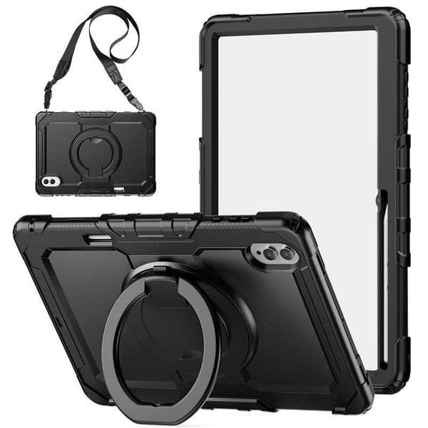 Suitable for Tab Ultra, anti-drop tablet with strap, Samsung S11 wristband, portable rotating protective case