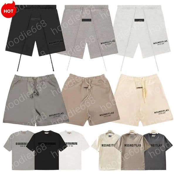 short shorts designer shorts mens men shorts men designer t shirt mens designer clothes shirts graphic tee tshirt 100% cotton pantaloncini basketball fear of quality thumbnail 2