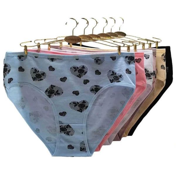 Panties Plus Size Underwear Women Cotton Briefs Pants Woman Lingerie Lady Knickers Girl Intimate 4XL 3XL 2XL 6 Pieces/Lot Z260415