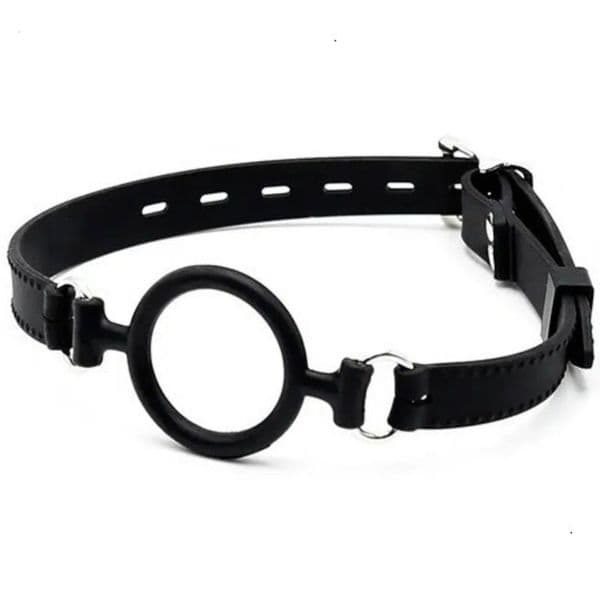 2026 New 5 Cm Silicone Ring Open Mouth Gag Leather Head Bondage Restraint Fetish Adult SM Game adult toys Oral Sex Toy For Women Men Couple Blow Adult Toys Job 015