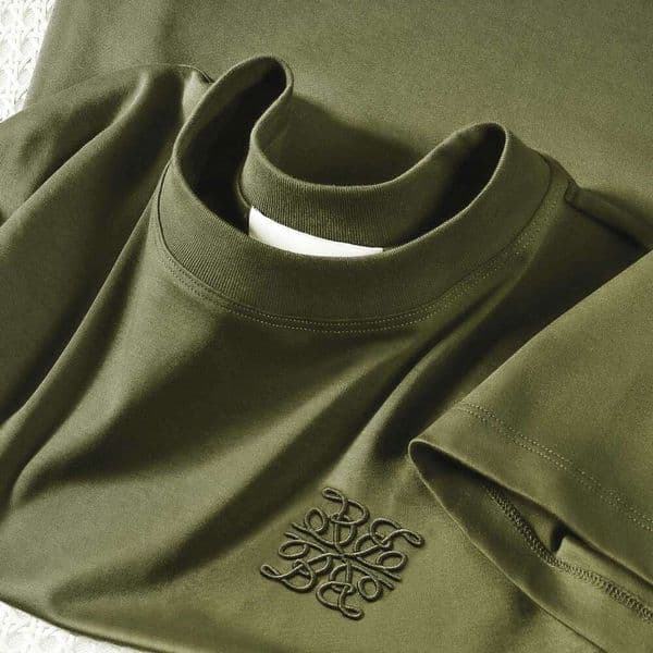 Liquid-Amine Mercerized Pima Cotton Ten-Thousand-Stitch Embroidery High-End Casual Short-Sleeve T-Shirt For Summer Men Shorts Men Swim Trunks Summer Shorts