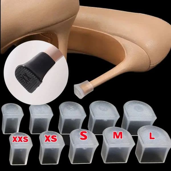1PAIR Silicone High Heel Protectors Stoppers Latin Stiletto Dancing Covers Antislip Heeler Bridal Wedding Shoes Accessories 260414