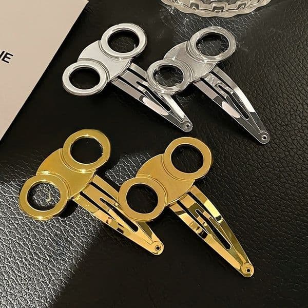 Gold Sliver Metal Hair Clips Women Girls Hairpin Side Headwear Barrettes Designer Hairclip Hair Accessories