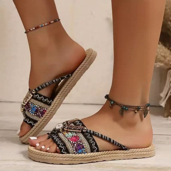 2026 Summer Flat Womens Shoes Fashion Casual Outdoor Wear resistant Lightweight Sandals 260414BJ