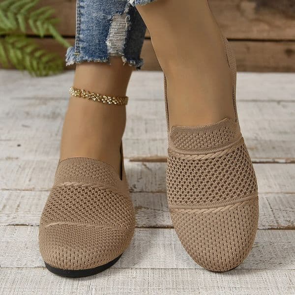 Summer Mesh Square Toe Breathable Women Shoes Fashion Hollow Out Casual Flat Shoes for Women Large Size Zapatos De Mujer 260407