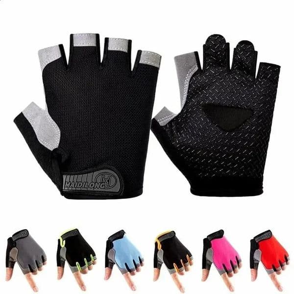 Fingerless Gym Training Gloves for Mens Cycling Woman Sports Fitness Motorcycle Mtb Antislip Bicycle Accessories 260415