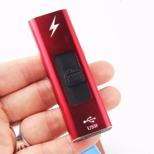 Mini USB Charging Lighter With Push On Pulse Arc Gift Lighter, Safety Lock, Multiple Fashion Styles To Choose From