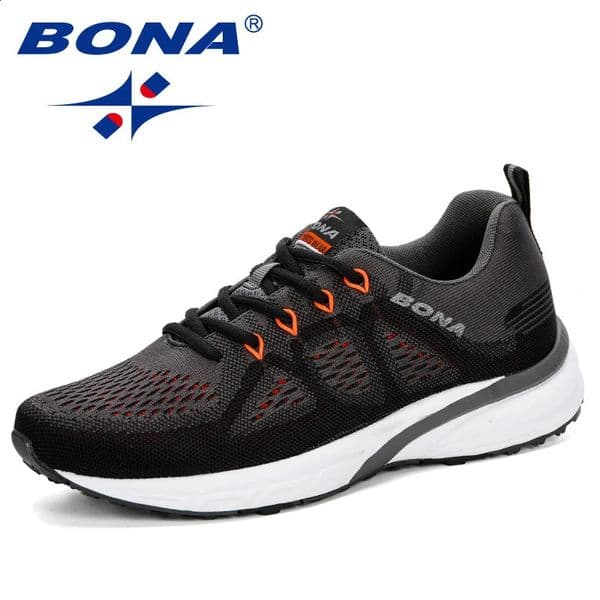 BONA Sneakers Men Shoes Sport Mesh Trainers Lightweight Baskets Femme Running Shoes Outdoor Athletic Shoes Men 260407BJ
