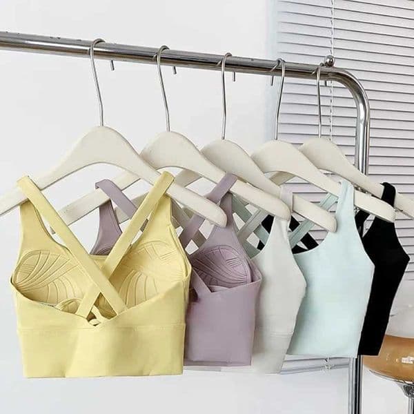 Womens High-Intensity Shock-proof All-in-one Sports Bra for Running Yoga Fitness Professional Huddle Top for All Seasons Z260415