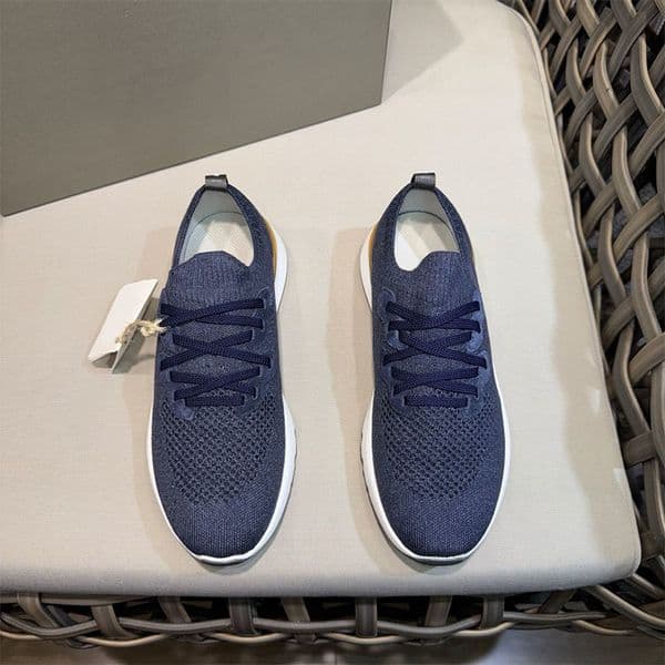 Comfortable Knitted Men Sneakers 10A Chine Cotton Knit Design Outdoor Tennis Sports Low Profile Loafers 1080