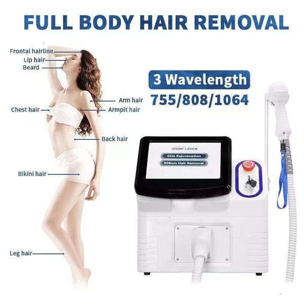 Ace Single Handle Professional Permanent 755/1064/808Nm Freezing Point Hair Removal Machine