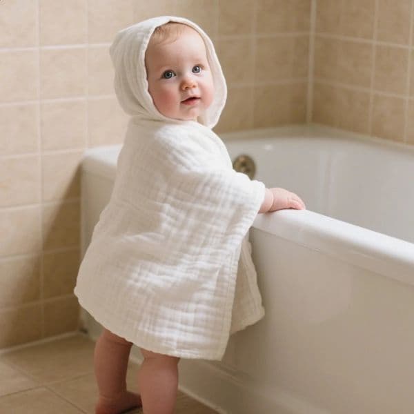 Elinfant 1PC Hooded Baby Towel Gentle Bath With HoodBath Towels For Travel Pool Yoga Beach Accessories Essential Gift 260414