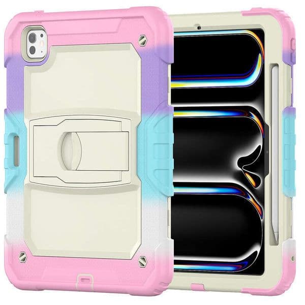 iPad Pro11 m Color PC Stand Anti-fall Tablet Case Air11 Air45 Strap Silicone Protective Cover