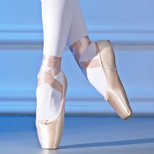 Women Professional Ballet Dance Shoes Child and Adult Ballet Pointe Dance Shoes with Ribbons Shoes Woman Zapatos Mujer Sneakers 260413