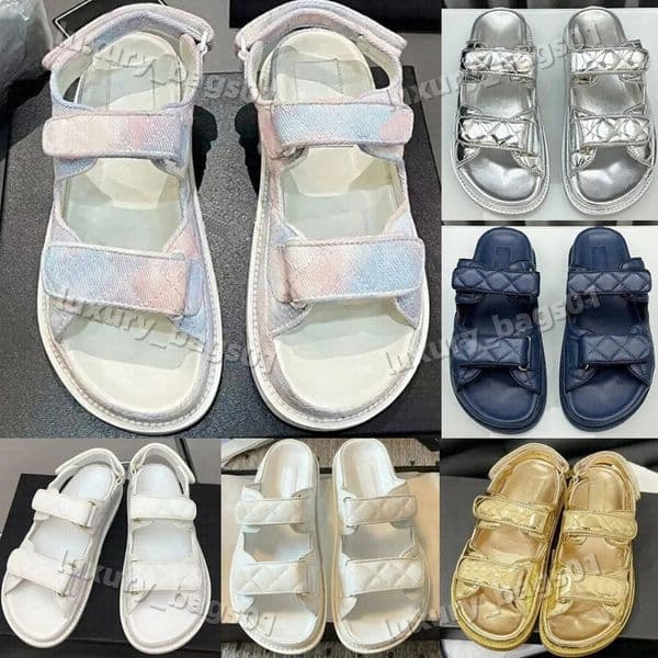 Designer fashion summer womens sandals top quality sliders platform beach casual slippers luxury outdoor shoes with box35 -42