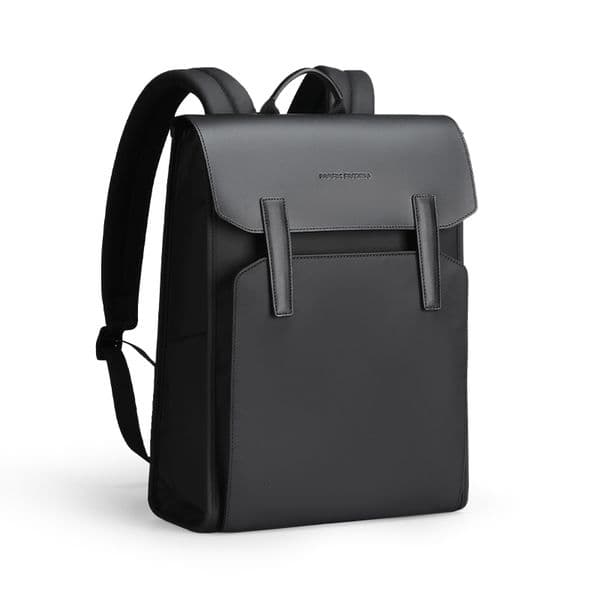 Mark Ryden Classic Business Work Black Leather Backpack 156 Inch Laptop Waterproof Bag School Bags bacbackpack for men y260414BANJIA