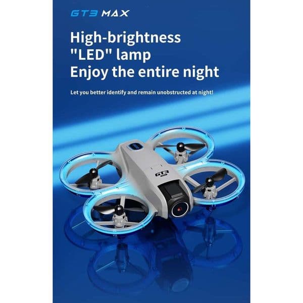 GT3 New Quadcopter With Large Screen, High-Definition Aerial Photography, Remote Control Toy Airplane, Flying Drone Kuhangxin W3