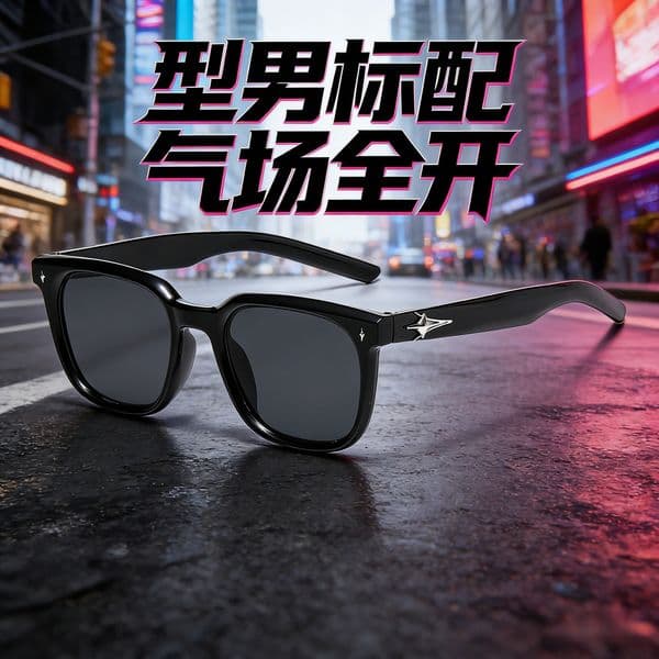 Fashion Driving for Women UV Protection Trendy Square High-End Large Frame Sunglasses