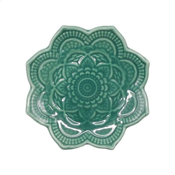 Nordic Ceramic Mandala Small Jewelry Dish Earrings Necklace Ring Storage Plates Fruit Dessert Display Bowl Decoration Tray 260414