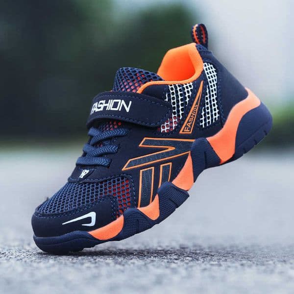 Spring and summer childrens shoes single mesh hollow breathable childrens sports shoes low-top casual running and travel shoes for boys and girls S260414