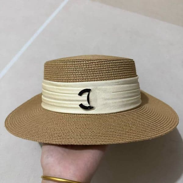 Designer Straw Fitted Caps Bucket Women Hats Mens Summer Outdoor Beach High Quality Sunshade Big Edge Hat