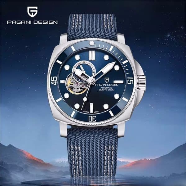 PAGANI N 2026 Original 43MM Mens Automatic Mechanical Watch NH39 200M Waterproof AR Sapphire Mirror Watches For Men 260409CJ