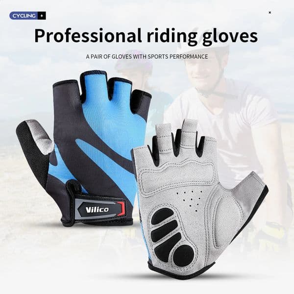 Cycling Antislip Antisweat Men Women Half Finger Gloves Breathable Antishock Sports Bike Bicycle Glove 260415